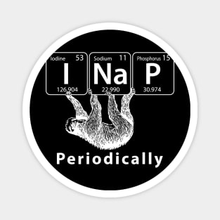 I Nap Periodically Sloth and Science Magnet